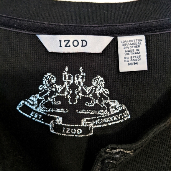 Izod Women's Henley Long Sleeve Shirt - Picture 3 of 6